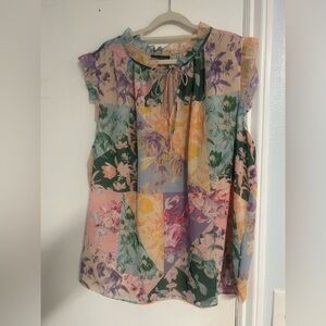 Lane Bryant Multicolor Floral Blouse